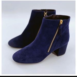 Cole Haan blue suede boots size 8